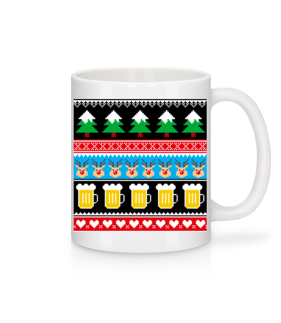Ugly Christmas Symbols · Mug en céramique blanc