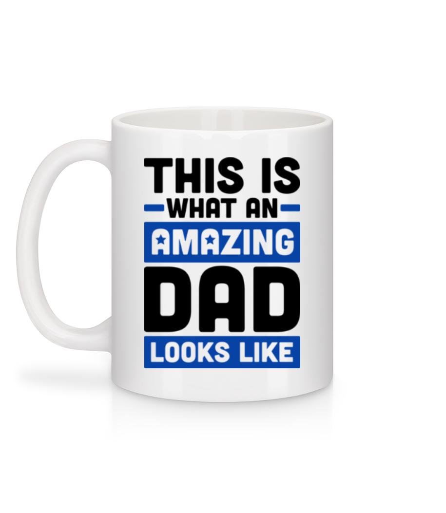 Aperçu: Amazing Dad - Mug en céramique blanc - Blanc - Derrière