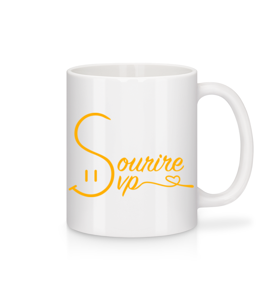 Sourire Svp · Mug en céramique blanc