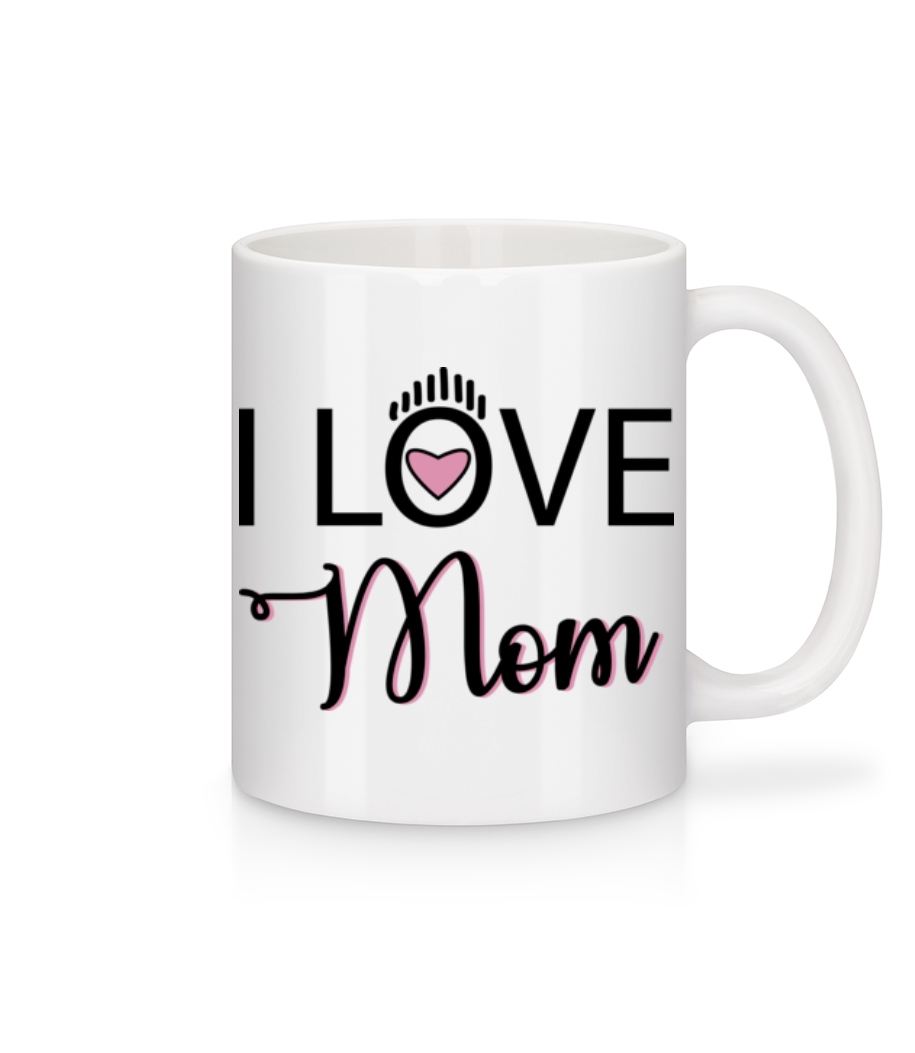 Aperçu: I Love Mom - Mug en céramique blanc - Blanc - Devant
