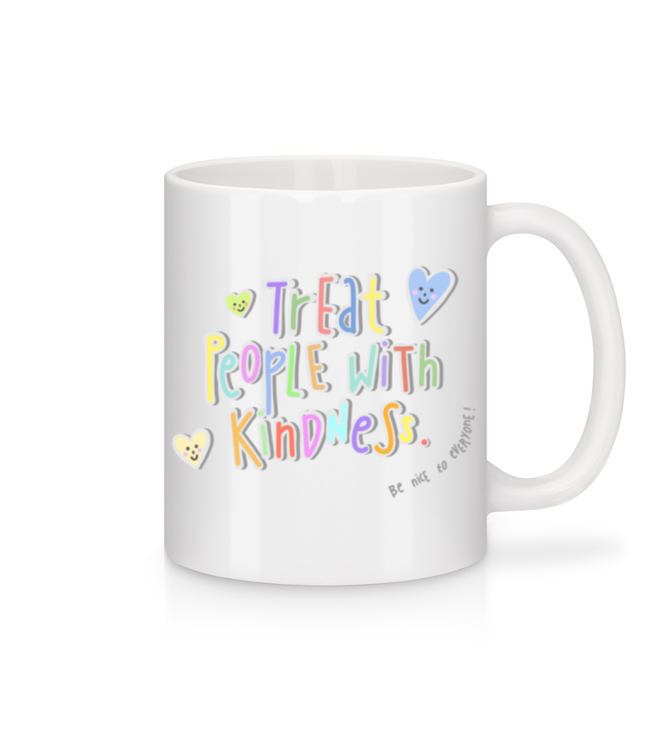 Treat People With Kindness · Mug en céramique blanc