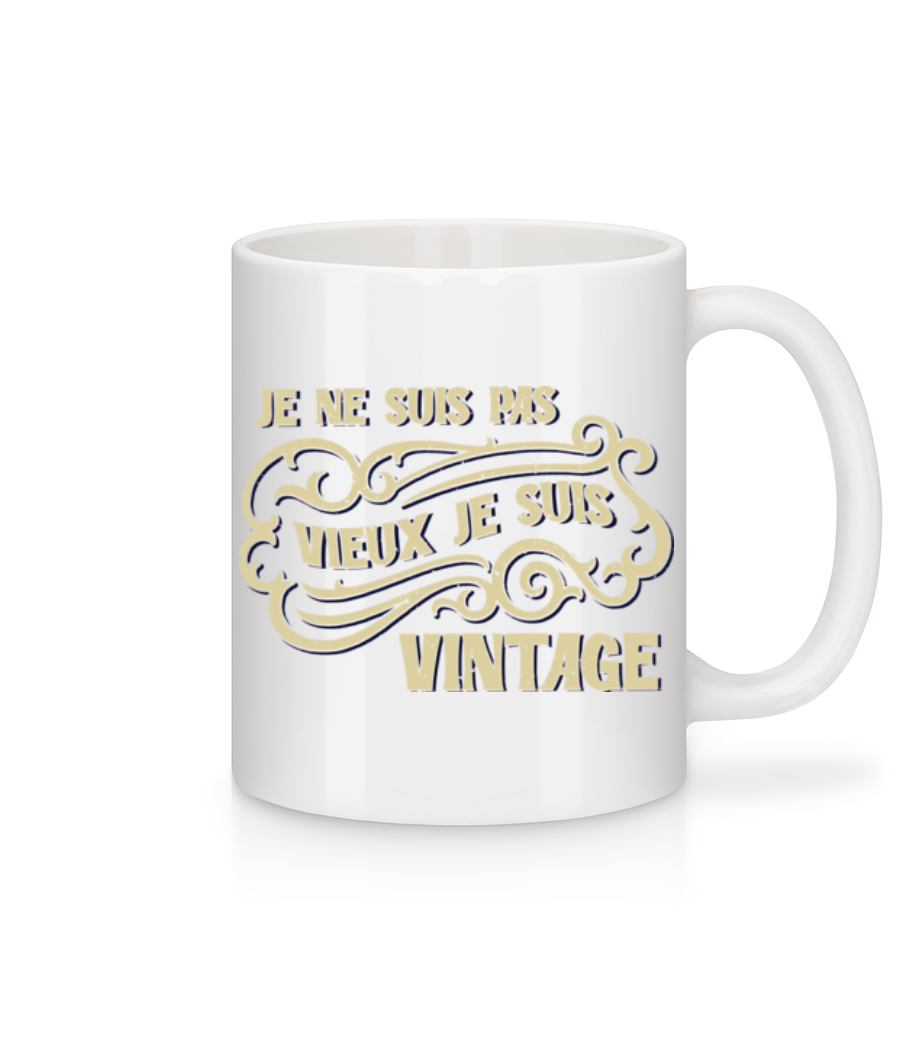 Je Suis Vintage · Mug en céramique blanc