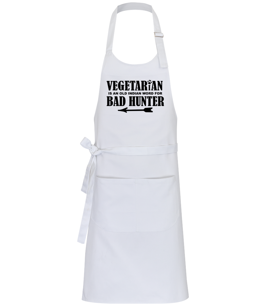 Náhľad: Vegetariánska Bad Hunter - Profesionálna zástera - Biela - Predné