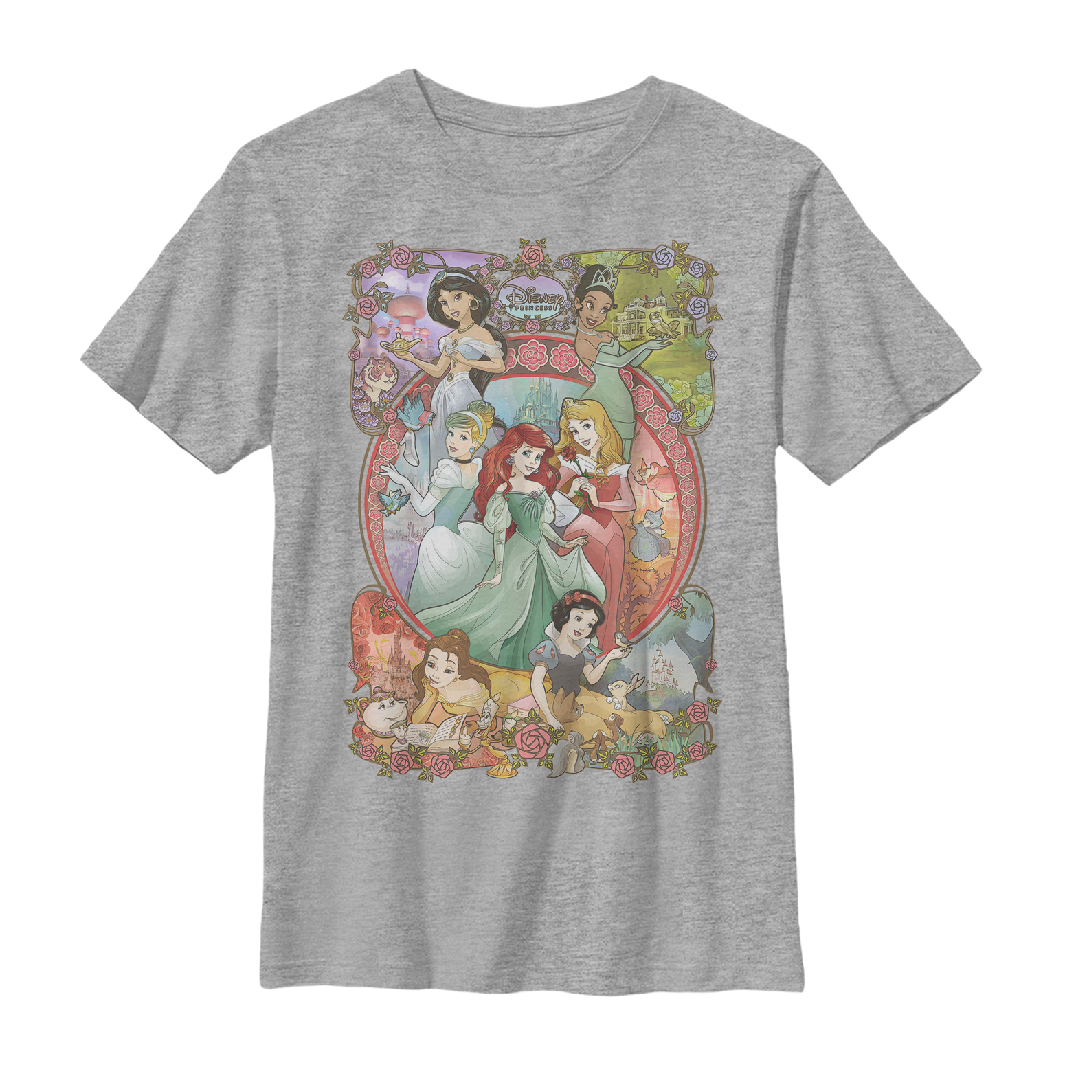 Disney - Princesses Disney - Photo de groupe Princess Power - Enfant T-shirt