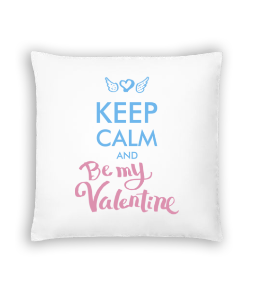 Aperçu: Keep Calm And Be My Valentine - Coussin - Blanc - Devant