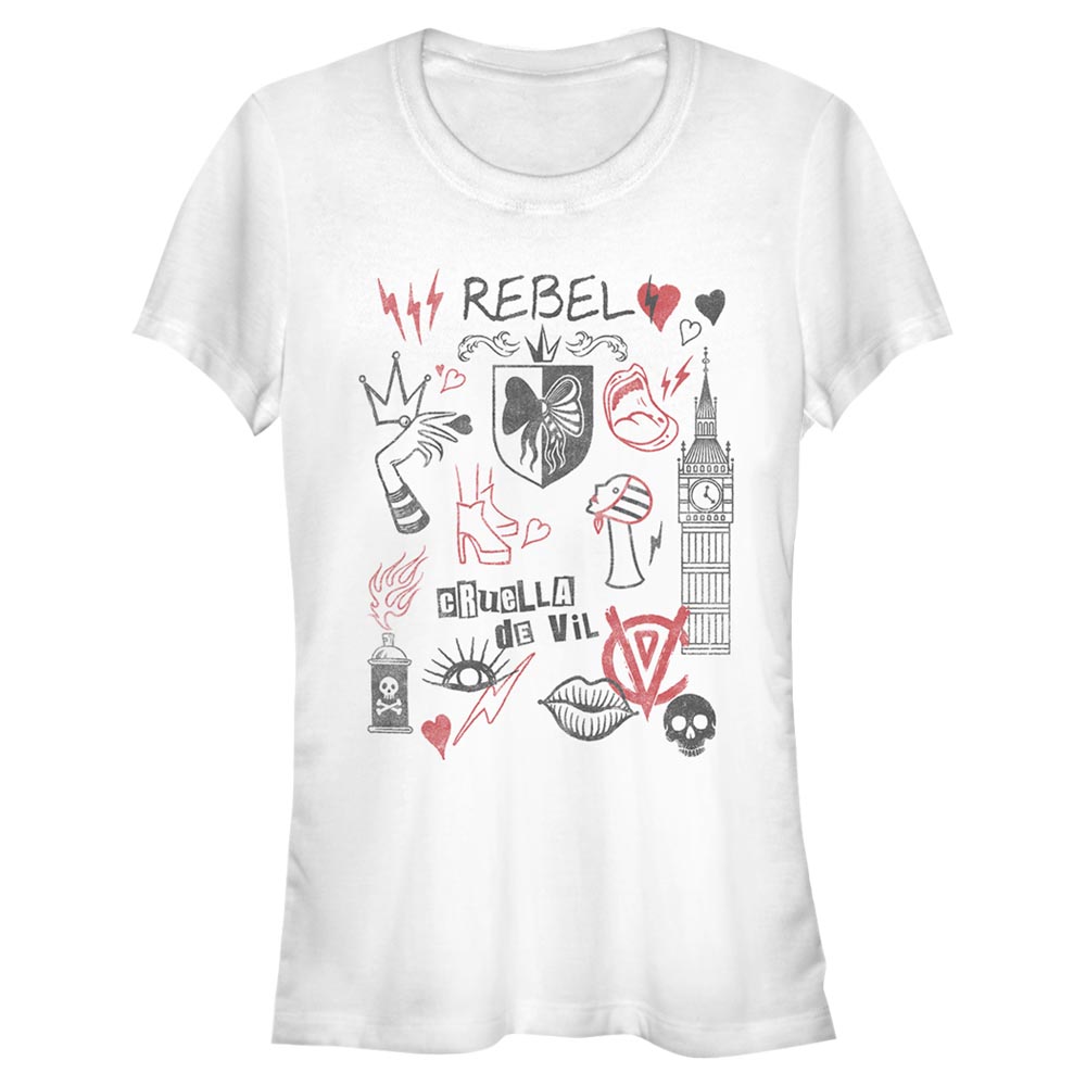 Disney Classics - Cruella - Logo Rebel Queen - Femme T-shirt