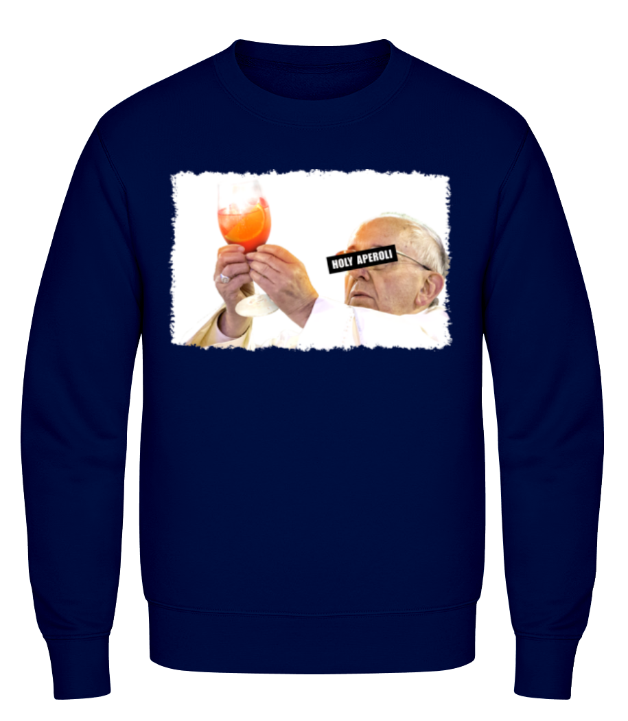 Holy Aperoli - Sweatshirt Homme - Bleu marine - Devant