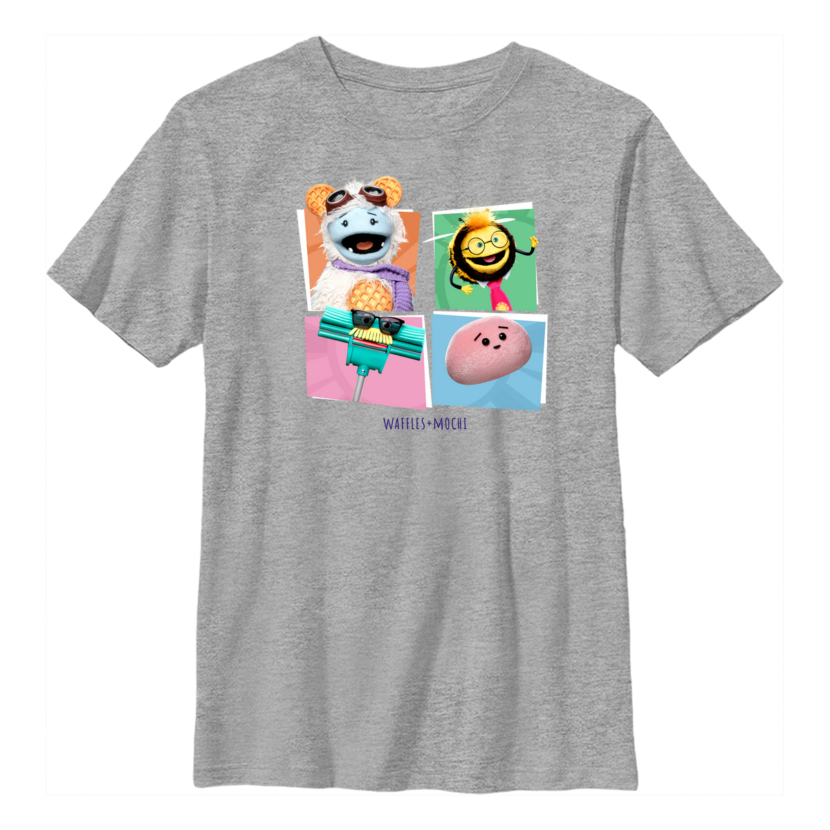 Netflix - Gaufrette et Mochi - Photo de groupe Character Boxups - Enfant T-shirt