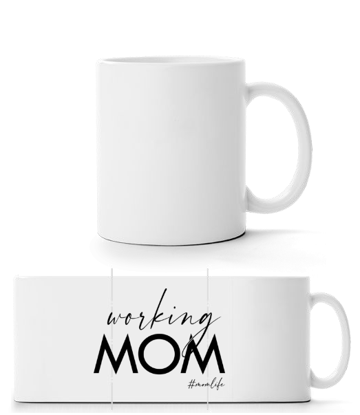Working Mom Momlife - Mug panorama - Blanc - Devant