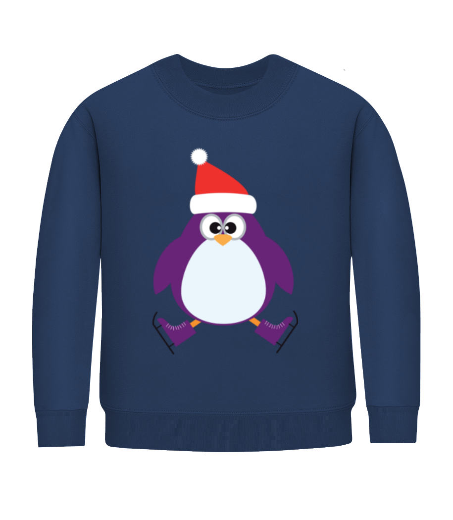 Pingouin De Patin À Glace · Sweatshirt Enfant