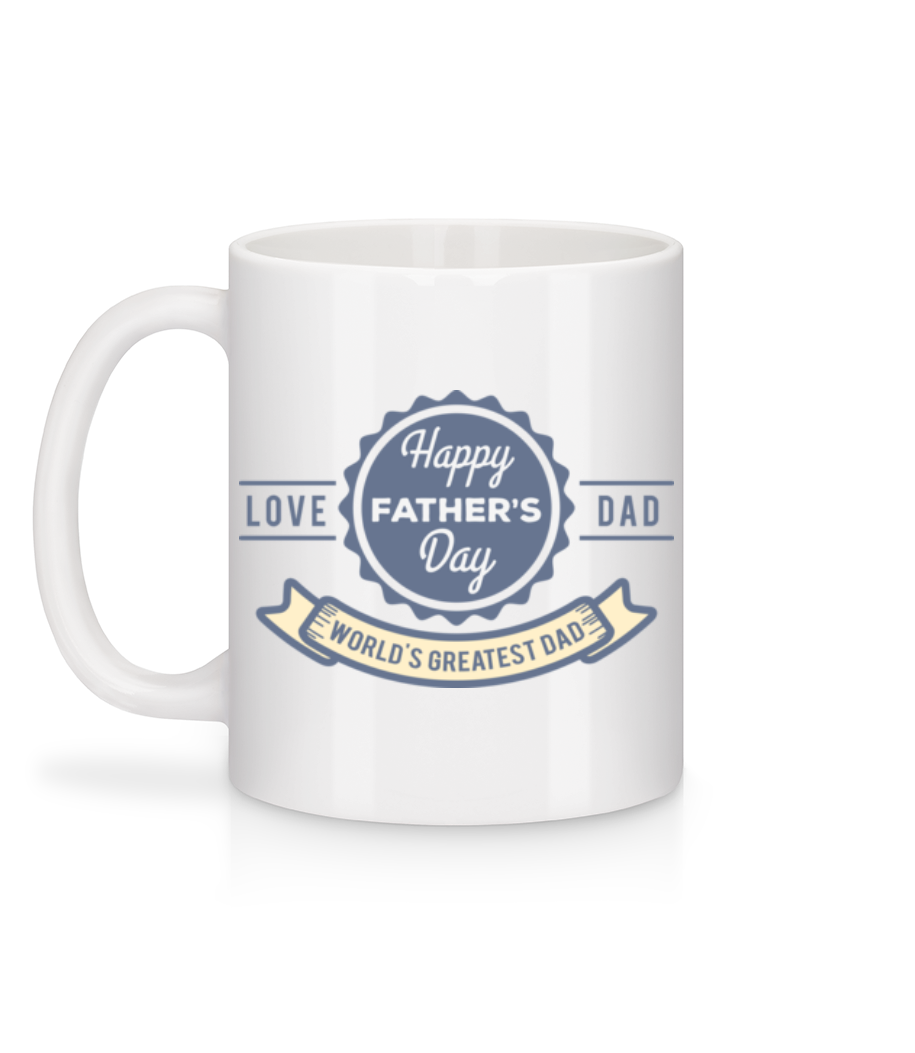 World Greatest Dad - Mug en céramique blanc - Blanc - Derrière
