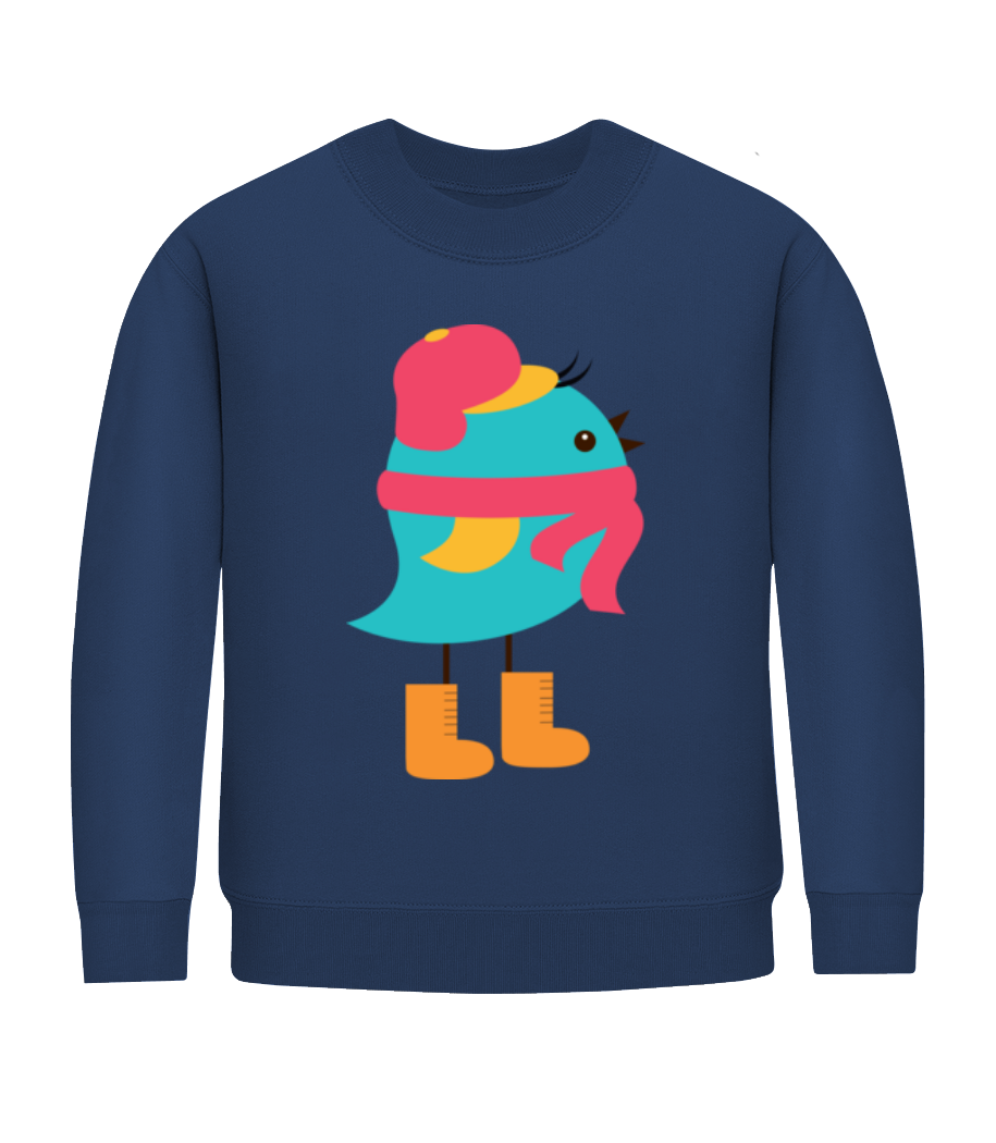 Echarpe D'Oiseau D'Hiver · Sweatshirt Enfant