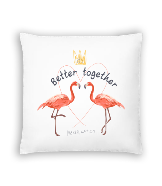 Better Together Flamingos · Coussin