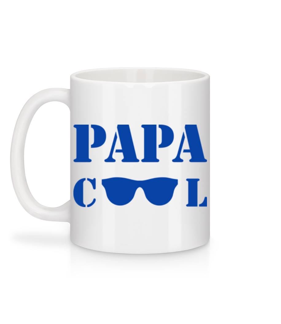 Papa Cool - Mug en céramique blanc - Blanc - Derrière