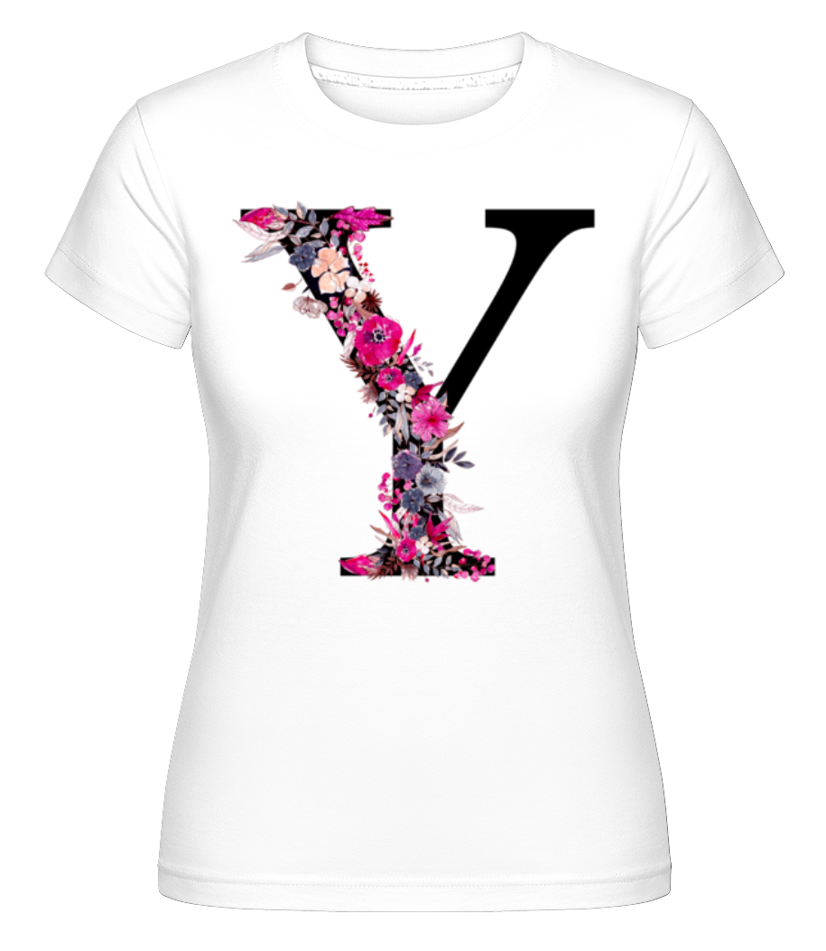 Fleurs Initiale Y ·  T-shirt Shirtinator femme