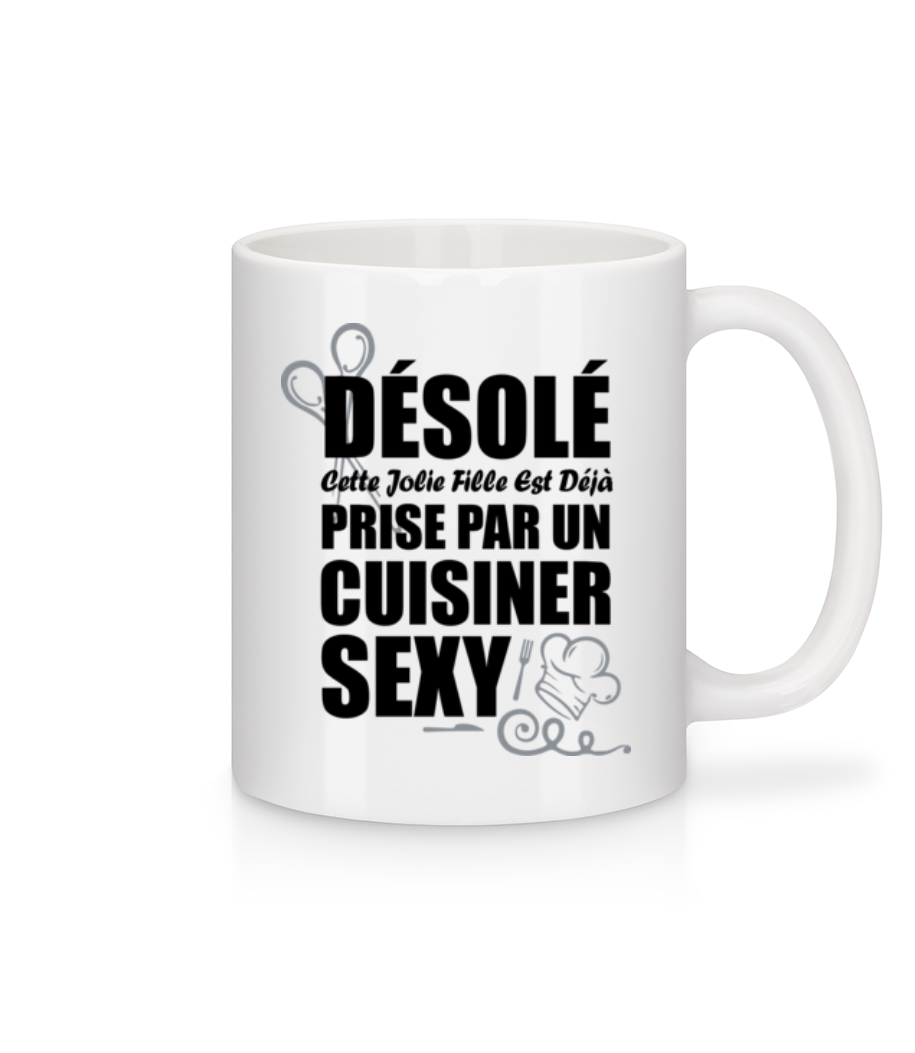 Cuisinier Sexy · Mug en céramique blanc