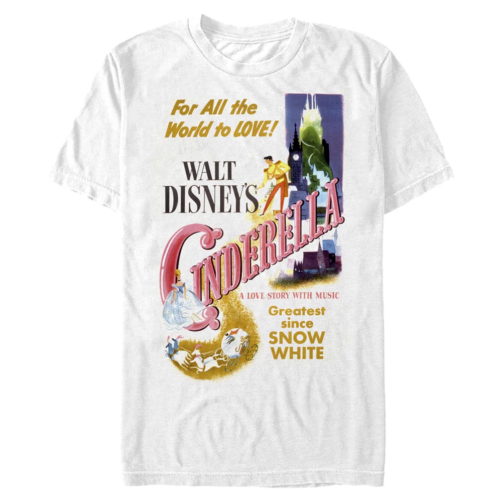 Disney - Cendrillon - Cendrillon & Prince charmant Vintage Poster - Homme T-shirt