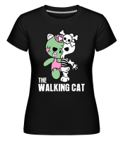 The Walking Cat -  Shirtinator Women's T-Shirt - Black - Front The Walking Cat -  Shirtinator Women's T-Shirt - Black - Front