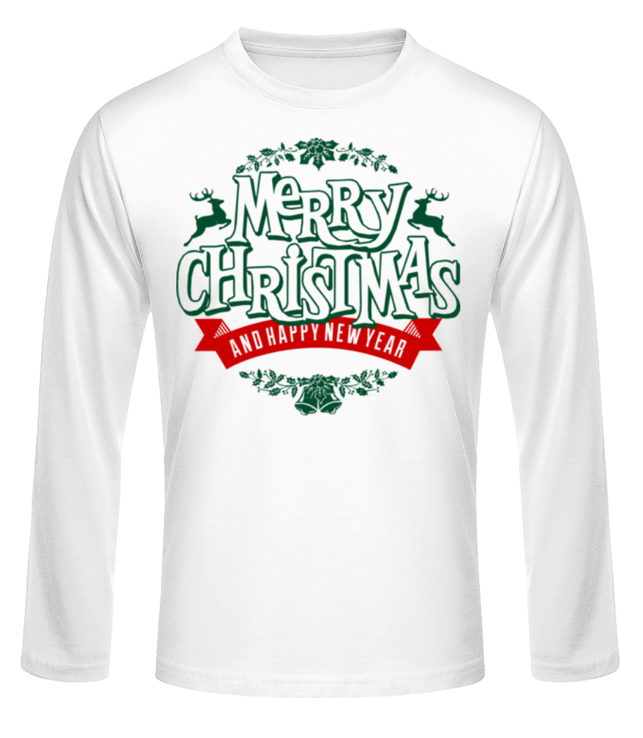 Merry Christmas Label · T-shirt à manches longues standard Homme