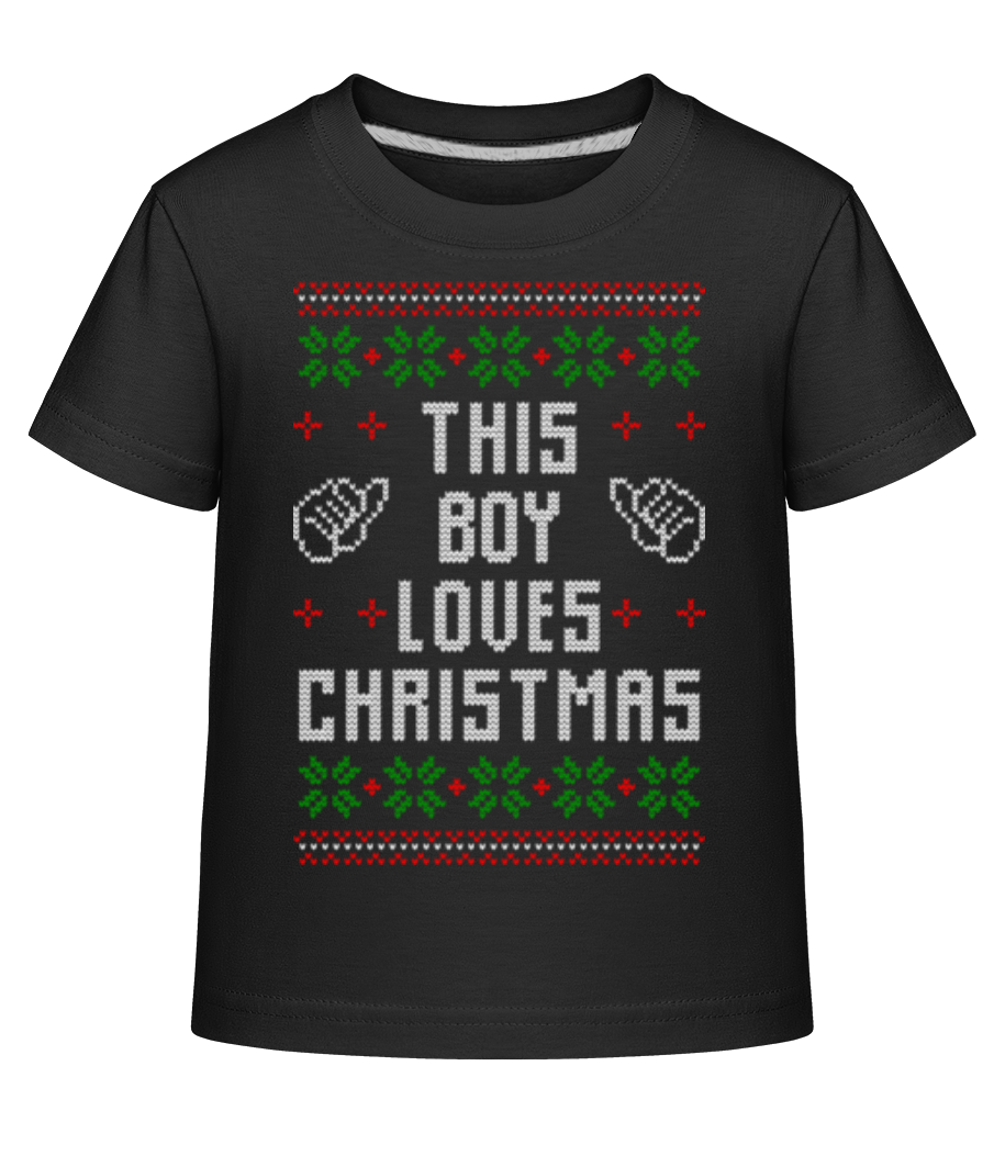 This Boy Loves Christmas · T-shirt shirtinator Enfant