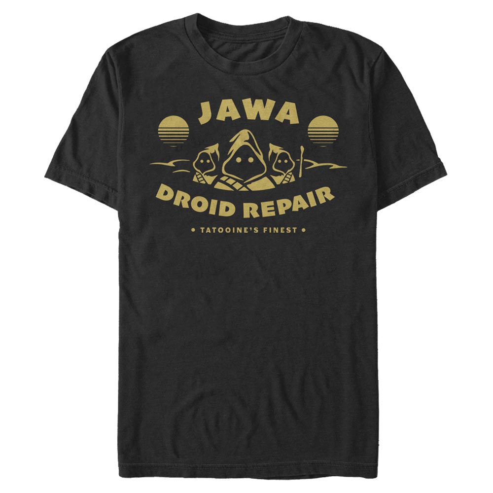 Aperçu: Star Wars - Jawas Jawa Repair - Homme T-shirt - Noir - Devant