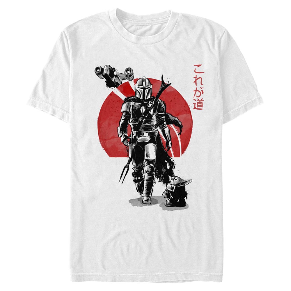 Star Wars - The Mandalorian - Mandalorien et l'Enfant Mandolorian Sumi Ink - Homme T-shirt