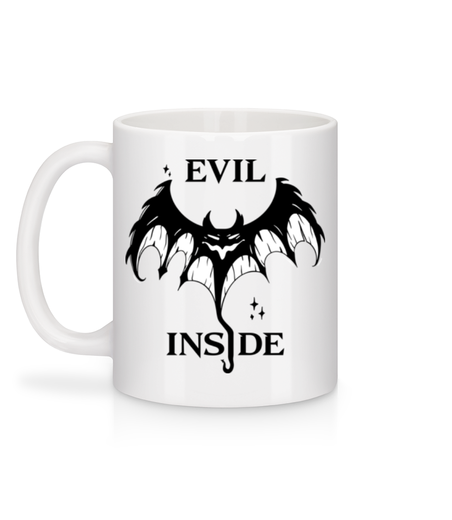Aperçu: Evil Inside - Mug en céramique blanc - Blanc - Derrière