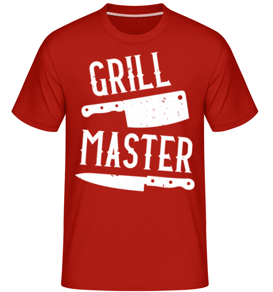 Aperçu: Grillmaster -  T-Shirt Shirtinator homme - Rouge - Devant