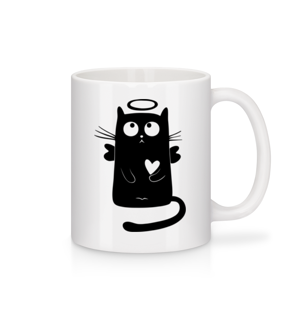 Ange Chat · Mug en céramique blanc