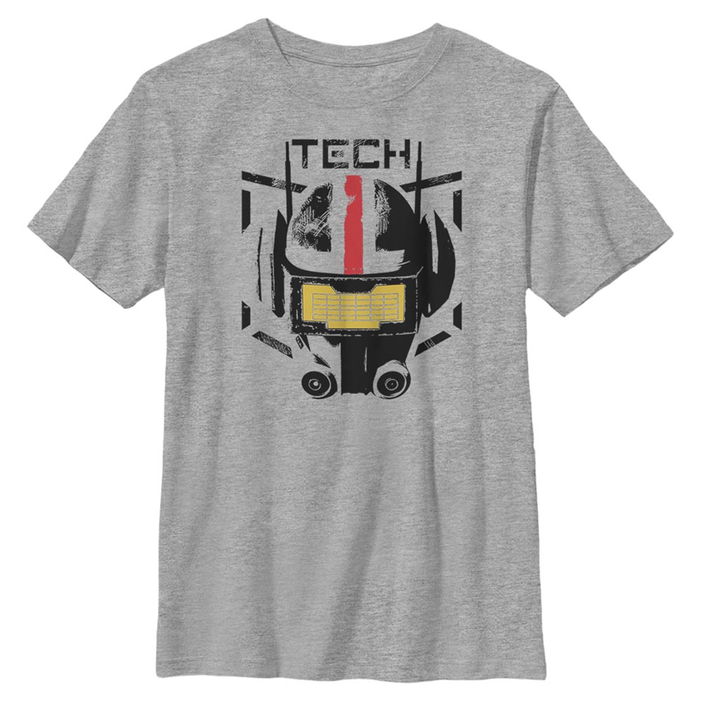 Star Wars - The Bad Batch - Big Face Tech - Enfant T-shirt - Gris chiné - Devant