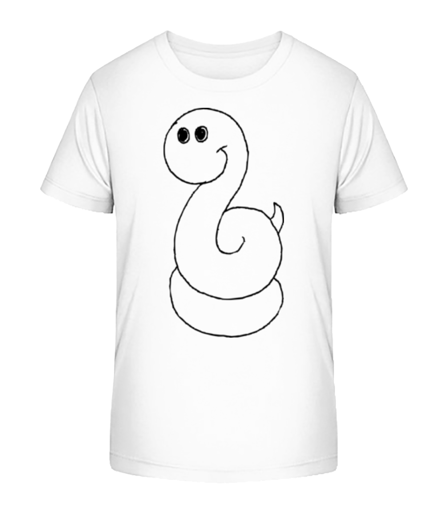Enfant Comic - Serpent - T-shirt bio Enfant Stanley Stella 2.0 - Blanc - Devant