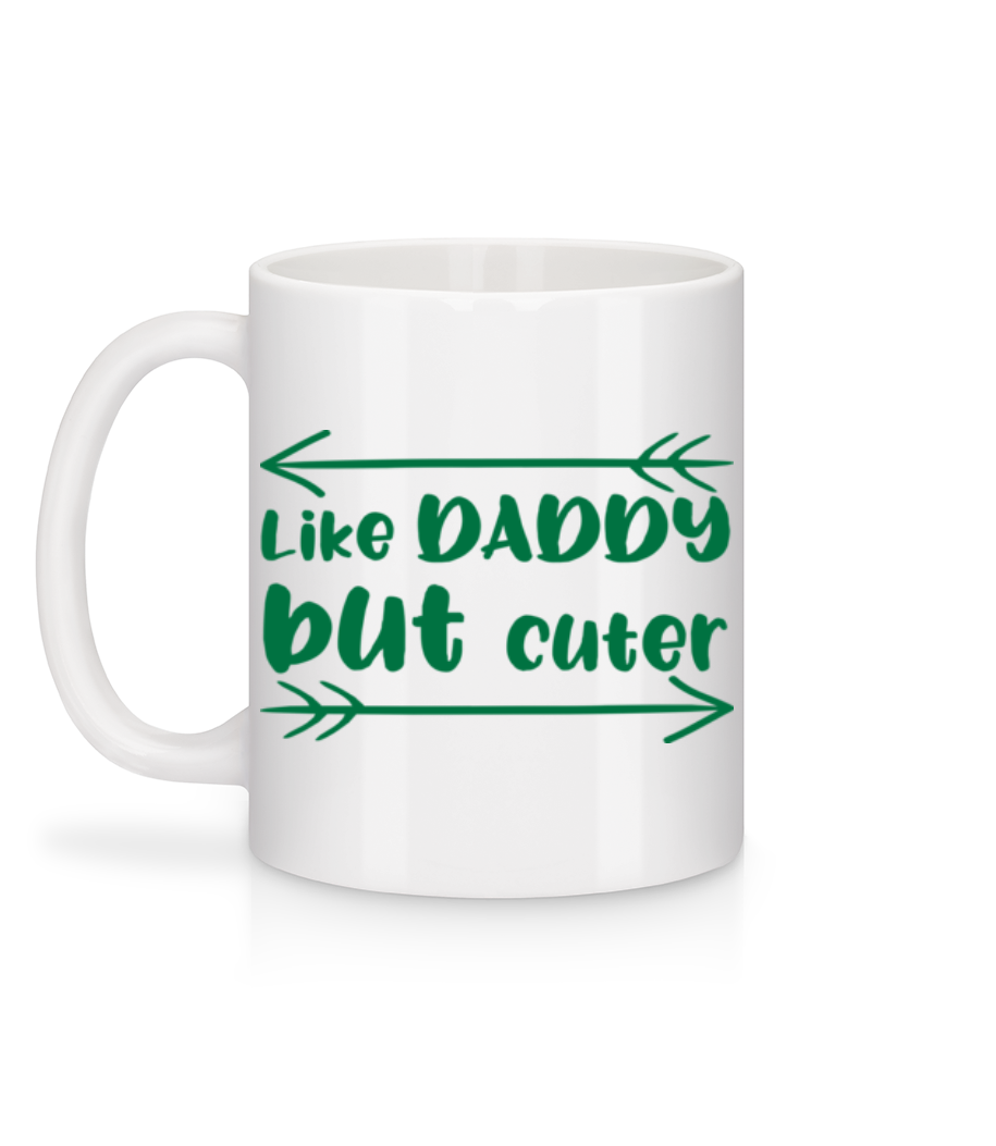 Aperçu: Like Daddy But Cuter - Mug en céramique blanc - Blanc - Derrière