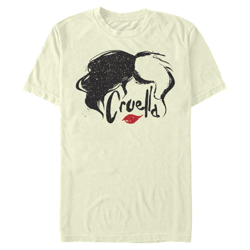 Disney Classics - Cruella - Cruella DeVille Simply - Homme T-shirt - Crème - Devant