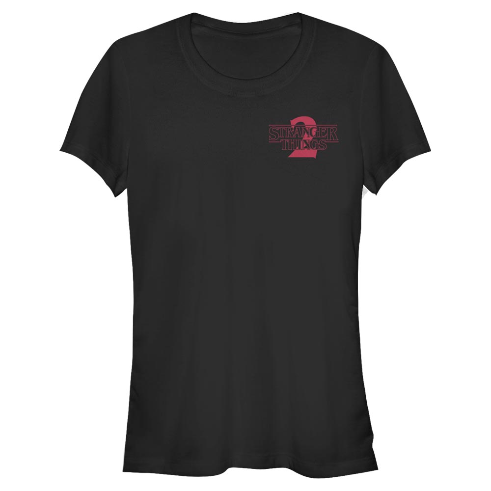 Netflix - Stranger Things - Logo Stranger Two Solid Pocket - Femme T-shirt