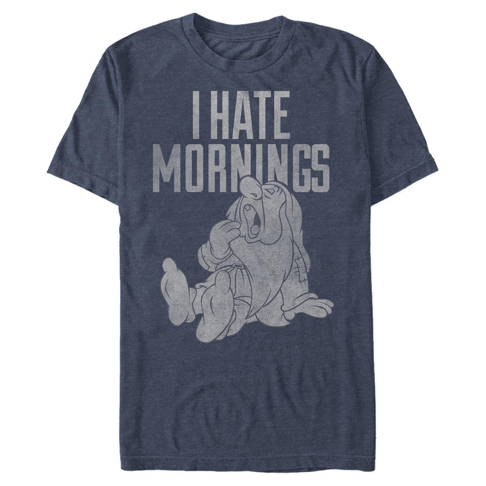 Disney - Blanche-Neige et les Sept Nains - Dormeur Hate Mornings - Homme T-shirt
