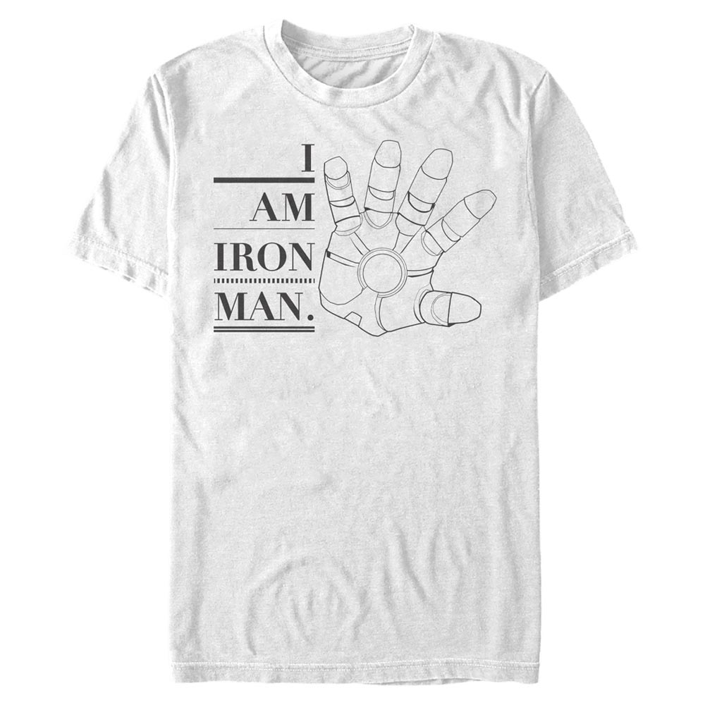 Marvel - Avengers - Iron Man Iron Hand - Homme T-shirt - Blanc - Devant