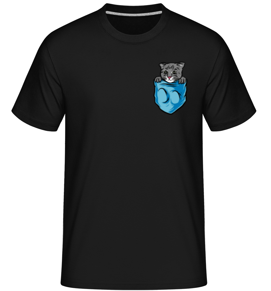 Chat De Poche De Poitrine ·  T-Shirt Shirtinator homme