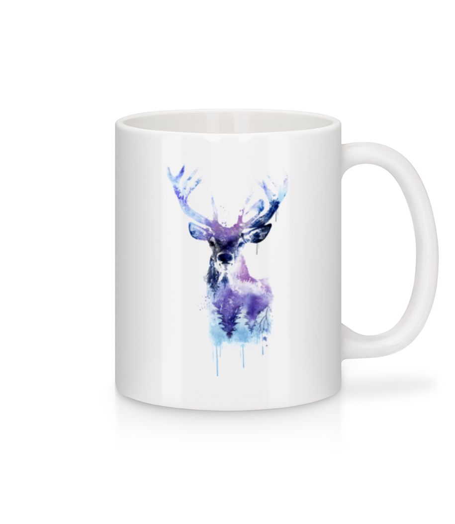 Cerf Artistique · Mug en céramique blanc