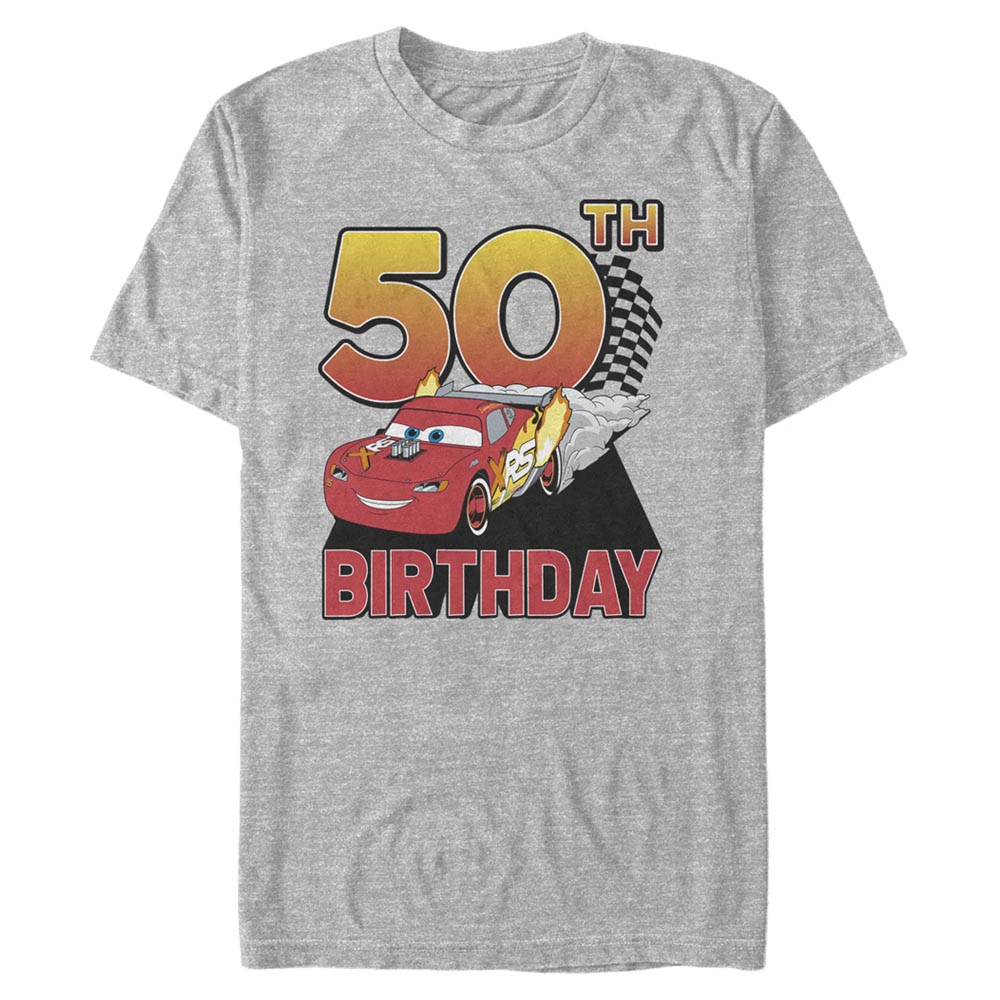Pixar - Cars - Photo de groupe Lightning Birthday 50 - Birthday - Homme T-shirt