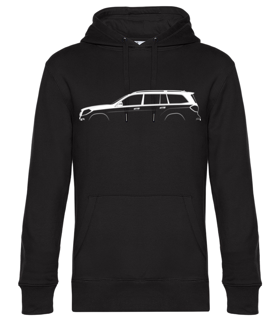 'Mercedes-Benz GL X166' Silhouette - Sweat à capuche premium Unisexe - Noir - Devant