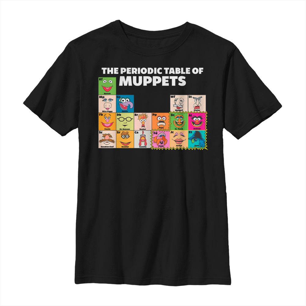 Disney Classics - Muppet Show - Photo de groupe Periodic Table Of - Enfant T-shirt