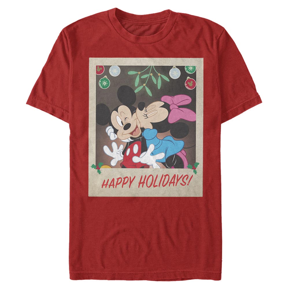 Disney Classics - Mickey Mouse - Mickey et Minnie Holiday Polaroid - Christmas - Homme T-shirt