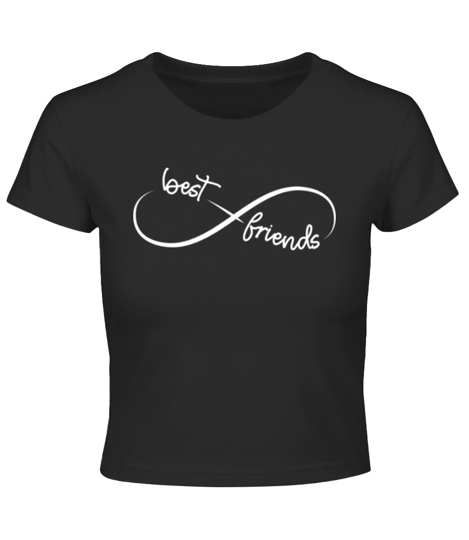 Aperçu: Best Friends Infinity - Crop top - Noir - Devant