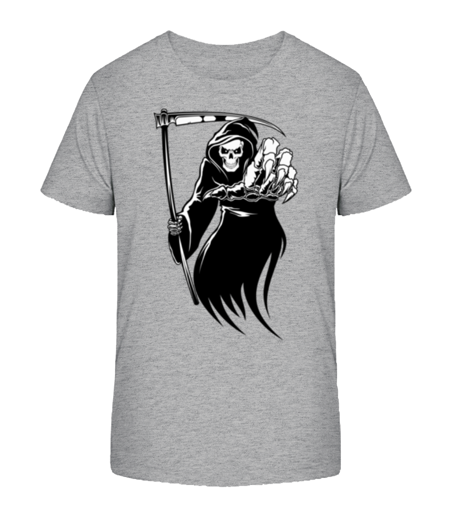 La Mort - T-shirt bio Enfant Stanley Stella 2.0 - Gris chiné - Devant