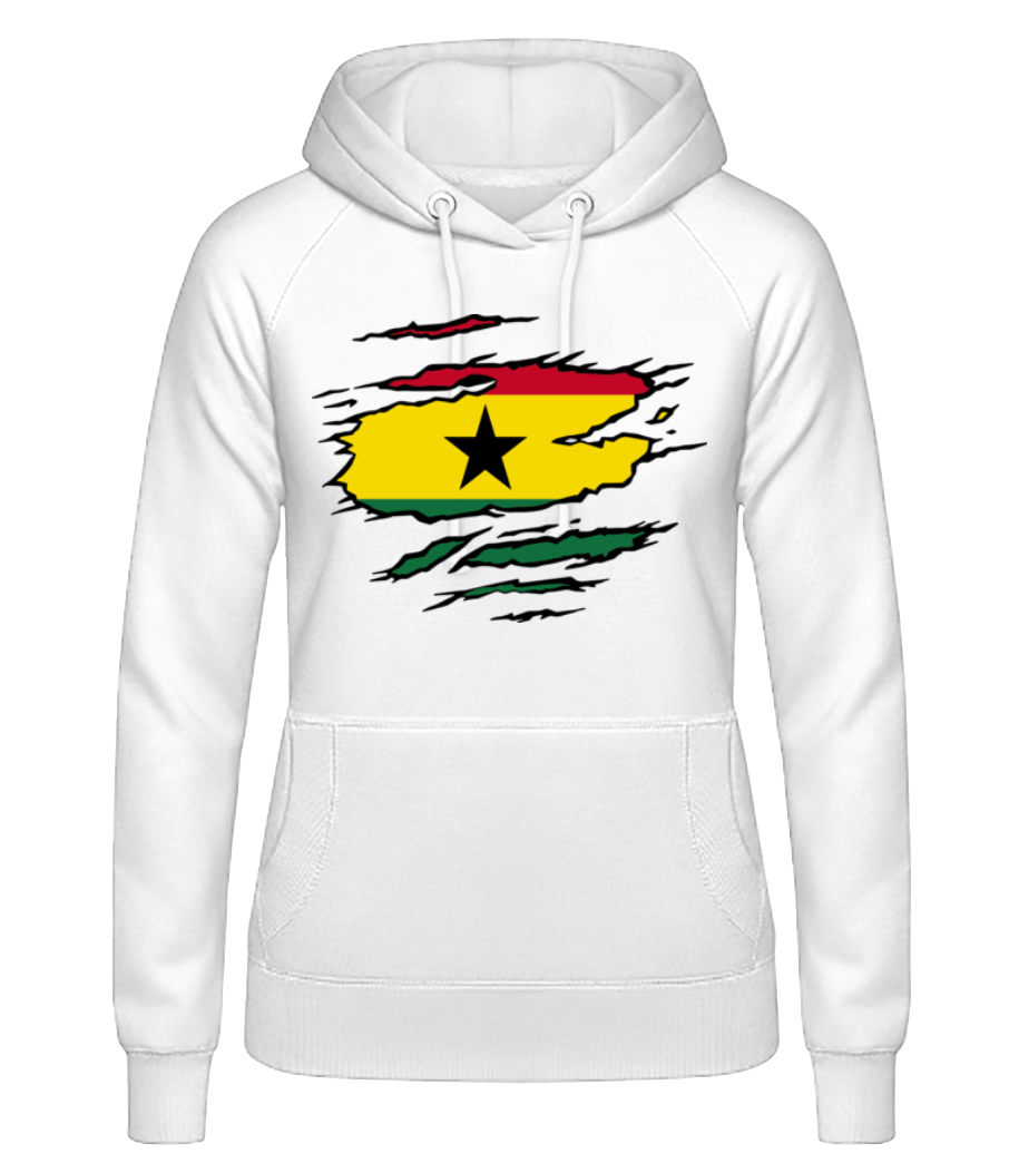 Drapeau mûré Ghana · Sweat à capuche basique pour femme