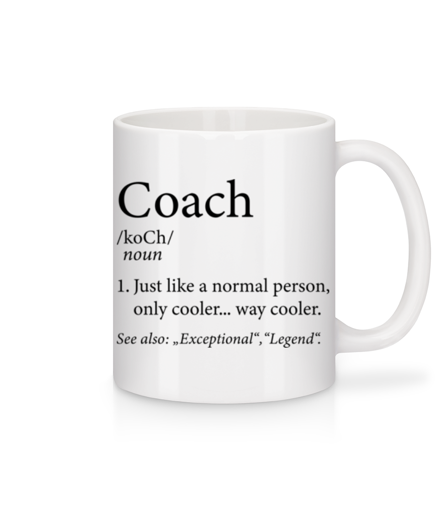 Coach Definition - Mug en céramique blanc - Blanc - Devant
