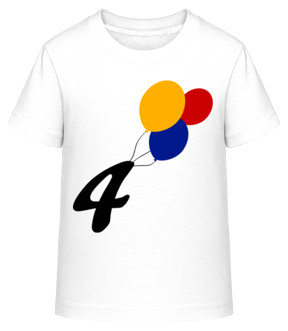 Anniversaire 4 Ballons · T-shirt shirtinator Enfant