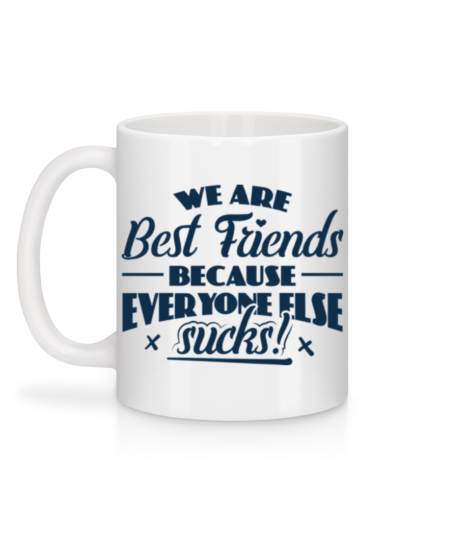 Aperçu: We Are Best Friends - Mug en céramique blanc - Blanc - Derrière