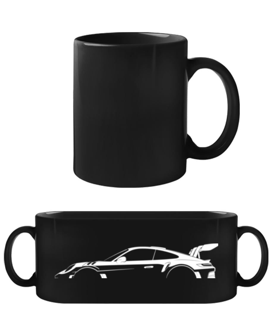 'Porsche 911 GT3 RS (992)' Silhouette · Tasse Noire