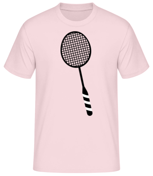 Raquette De Badminton - T-shirt standard Homme - Rose - Devant